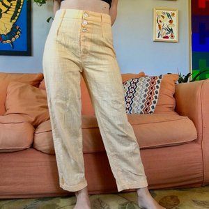 Urban Outfitters Button-Fly Pleated Trousers